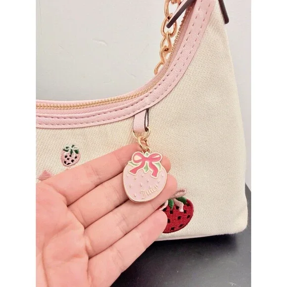 Juicy Couture Berry Sweet Hobo Shoulder Bag Color Natural #17 NWT - Picture 8 of 11